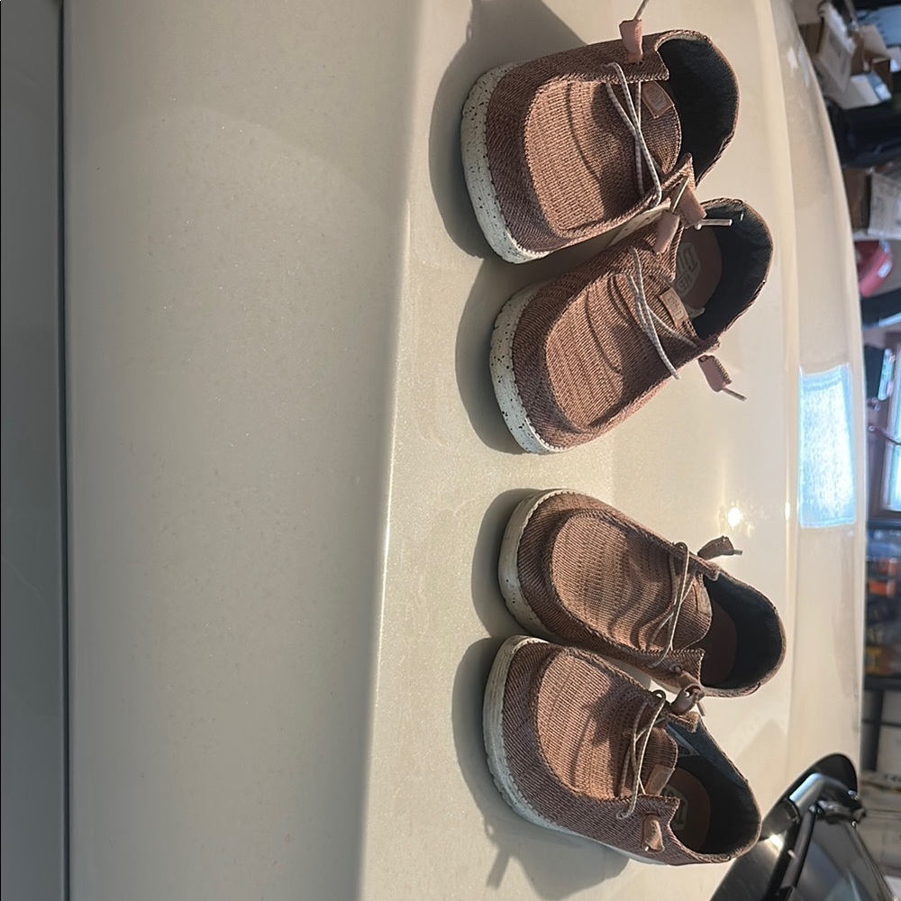 Hey Dude Pink/nude Casual Shoes. Women matching size 9 and 7.